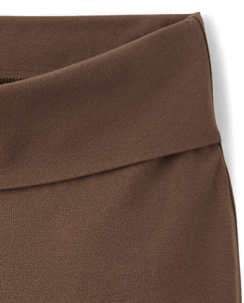 Tween Girls Foldover Waist Wide Leg Leggings