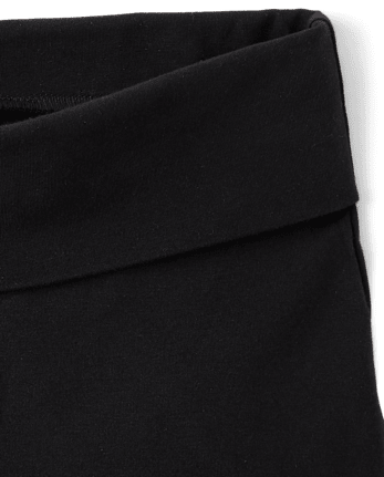 Tween Girls Foldover Waist Wide Leg Leggings