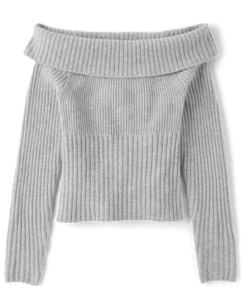 Tween Girls Off Shoulder Sweater