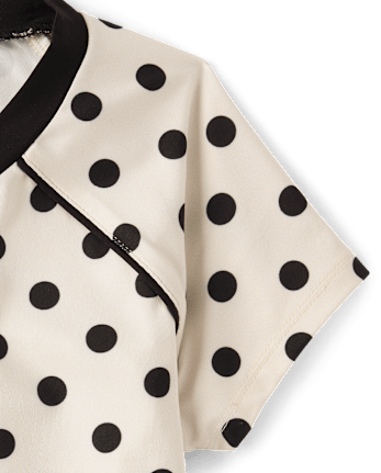 Tween Girls Quick Dry Racing Polka Dot Baby Tee