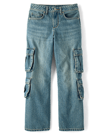 Tween Girls Baggy Cargo Jeans