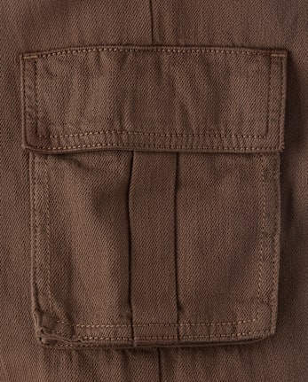 Tween Girls Garment Dyed Baggy Cargo Jeans