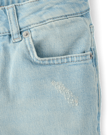 Tween Girls Ripped 90s Straight Jeans