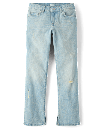Tween Girls Ripped 90s Straight Jeans