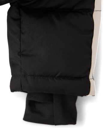 Tween Girls Side Stripe Puffer Jacket