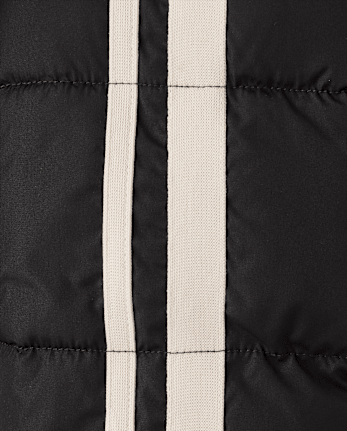 Tween Girls Side Stripe Puffer Jacket