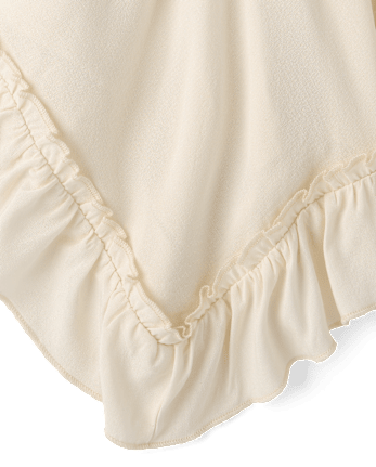 Tween Girls Pintuck Hanky Hem Top