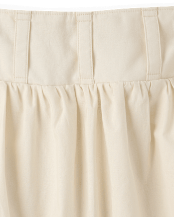 Tween Girls Grommet Poplin Bubble Skort