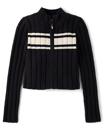 Tween Girls Zip Up Sweater Jacket