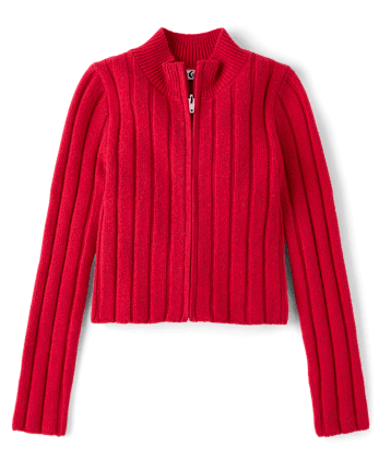 Tween Girls Zip Up Sweater Jacket