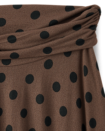 Tween Girls Polka Dot Hanky Hem Skirt