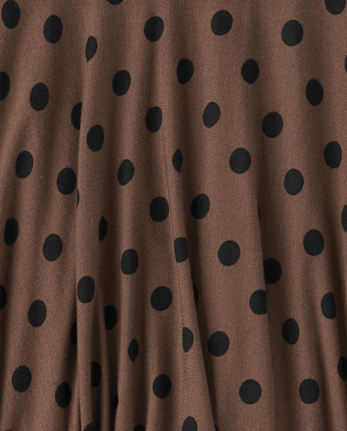 Tween Girls Polka Dot Hanky Hem Skirt