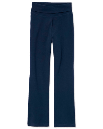 Pantalones de cintura plegables activos uniformes para niñas