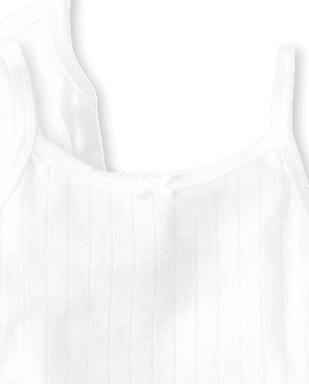 Lot de 2 caracos basiques à bordure picot pour fille