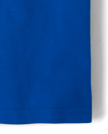 Polo de piqué de uniforme para niños - RENEW BLUE