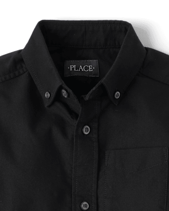 Camisa con botones Oxford de uniforme para niños