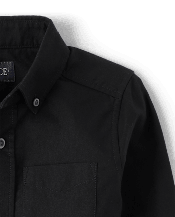 Camisa con botones Oxford de uniforme para niños