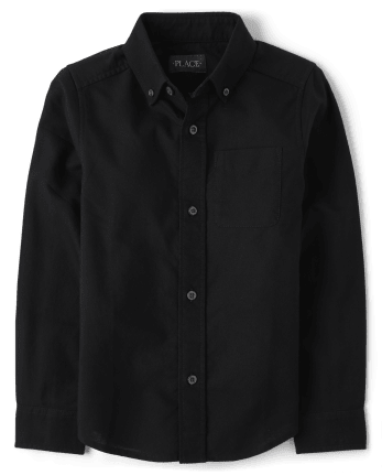 The Children's Place Boys' Long Sleeve Oxford Shirt 