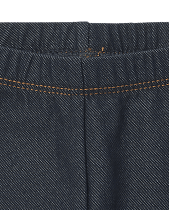 Baby And Toddler Girls Faux Denim Leggings