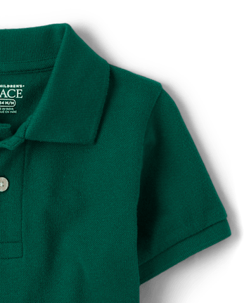 Polo en piqué d'uniforme pour bébés et tout-petits garçons