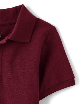 Polo en piqué d'uniforme pour bébés et tout-petits garçons