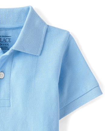 Polo de piqué de uniforme para bebés y niños pequeños
