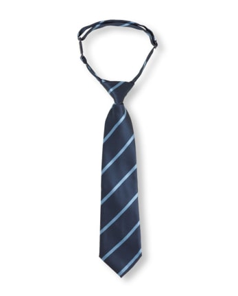Toddler Boys Uniform Pinstripe Tie