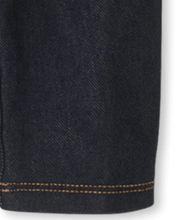 Legging capri en faux denim pour bébé et toute-petite fille