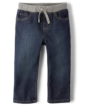 Baby And Toddler Boys Basic Pull On Straight Jeans
