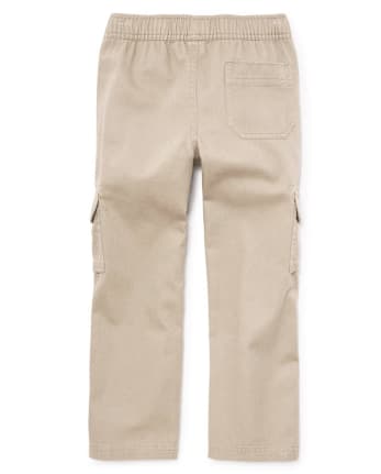 Boys Uniform Woven Pull On Chino Cargo Pants | The Children's Place ...
