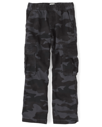 Boys Pull On Cargo Pants - Husky