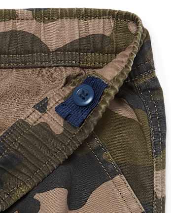 Boys Pull On Cargo Pants - Husky