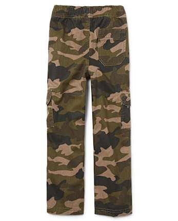 Boys Pull On Cargo Pants - Husky
