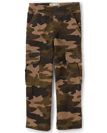 Boys Pull On Cargo Pants - Husky