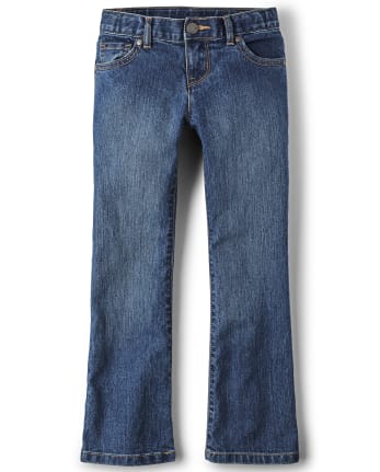 The Childrens Place Girls Basic Bootcut Jeans