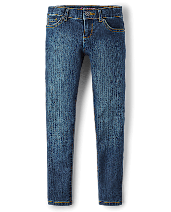 Girls Basic Super Skinny Jeans DARK WASH The Children s Place