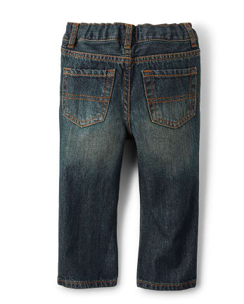 Baby And Toddler Boys Basic Straight Jeans - Aged Stone Wash | The ...