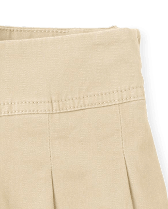 Falda pantalón plisada de uniforme para niñas