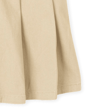 Falda pantalón plisada de uniforme para niñas