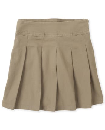Falda pantalón plisada de uniforme para niñas