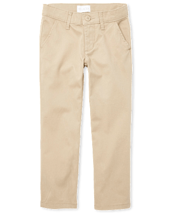 Girls Uniform Stretch Bootcut Chino Pants