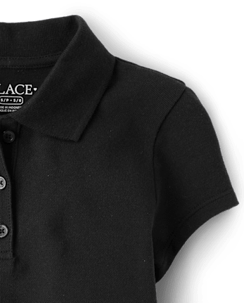 Girls Uniform Soft Stretch Pique Polo