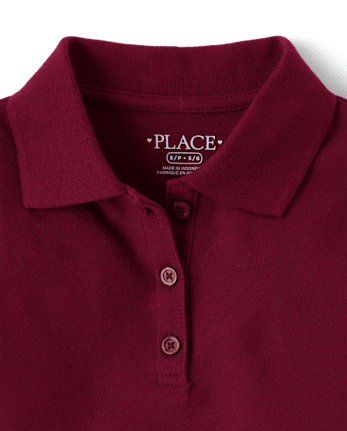 Polo de piqué de uniforme para niñas