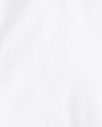 Girls Uniform Soft Stretch Pique Polo - WHITE