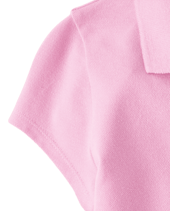 Girls Uniform Soft Stretch Pique Polo