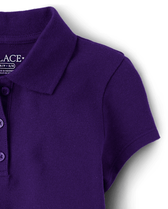 Polo de piqué de uniforme para niñas