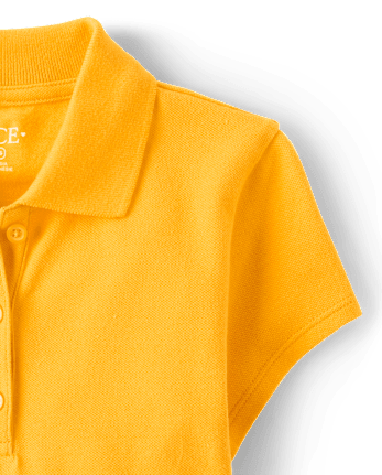 Polo de piqué de uniforme para niñas