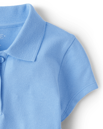 Girls Uniform Soft Stretch Pique Polo