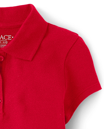 Polo de piqué de uniforme para niñas
