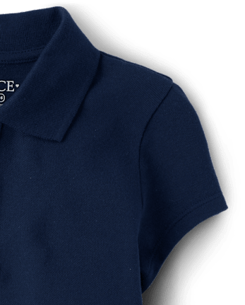 Polo en piqué d'uniforme pour fille